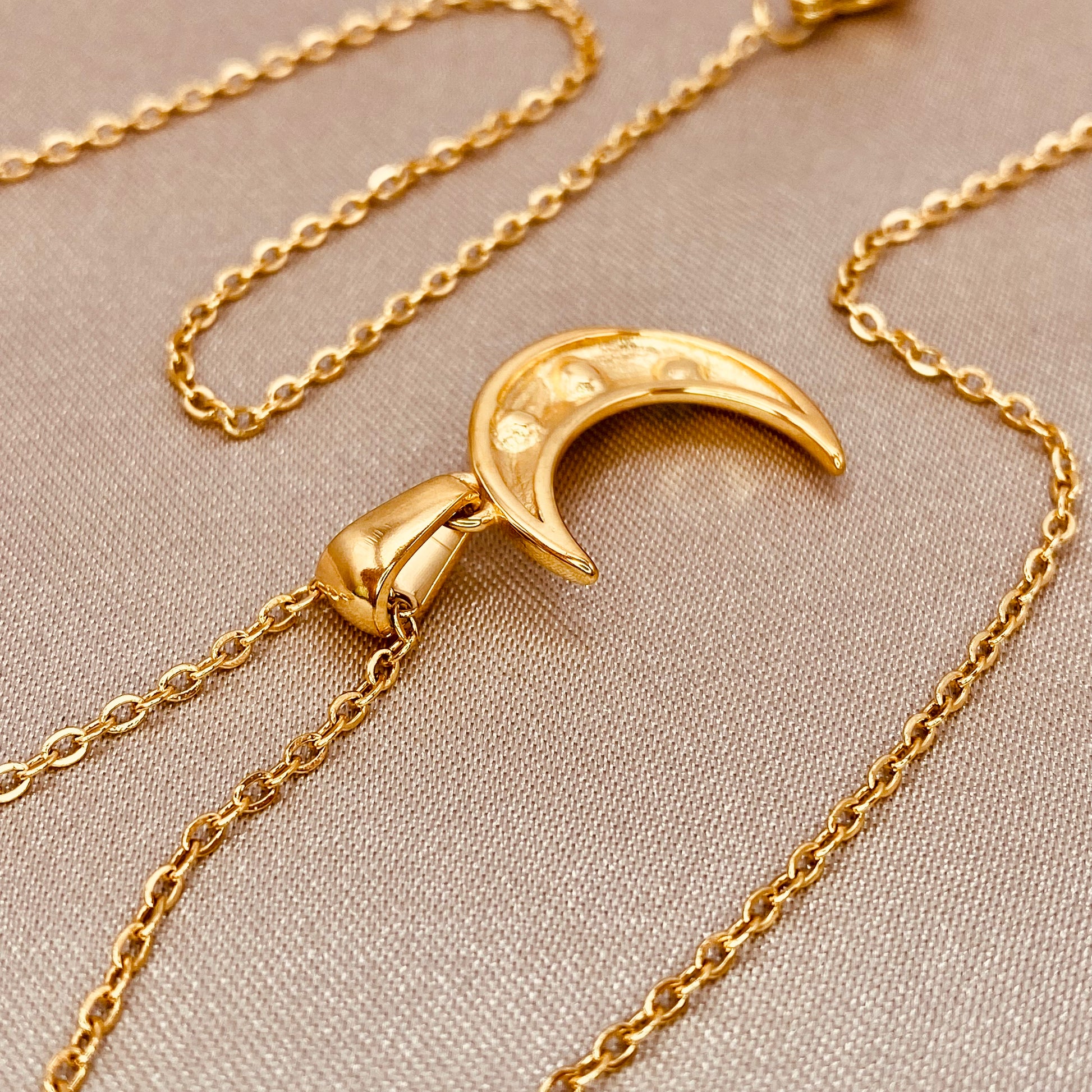 Midnight Moon Necklace - Luzy JewelryNecklacesLuzy Jewelrycubic zirconiafine jewelrygold4