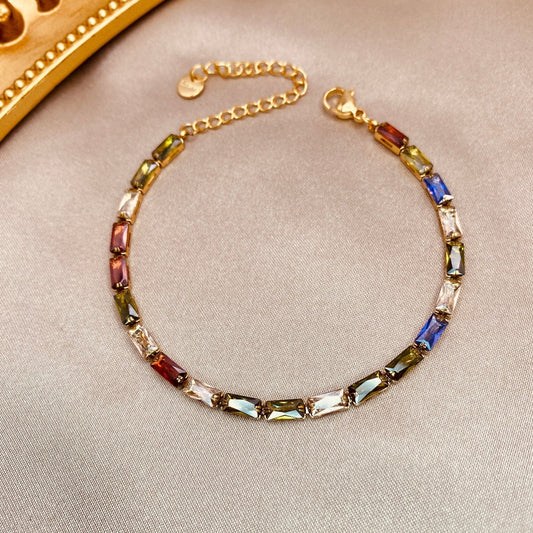 Alegria Bracelet - Luzy JewelryBraceletsLuzy JewelryAlegria Bracelet - Luzy JewelryBraceletsLuzy JewelryAlegria BraceletMulticoloredbaguettebraceletcz1Multicoloredbaguettebraceletcz1