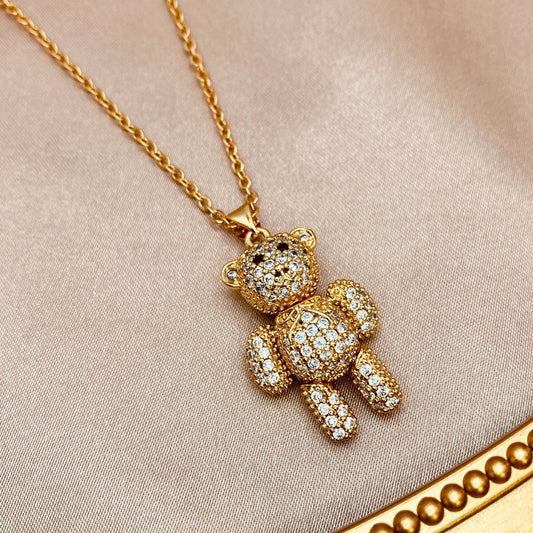 Bear Pendant Necklace - Luzy JewelryNecklaceLuzy JewelryBear Pendant Necklace - Luzy JewelryNecklaceLuzy JewelryBear Pendant Necklace18kcubic zirconianecklace218kcubic zirconianecklace1