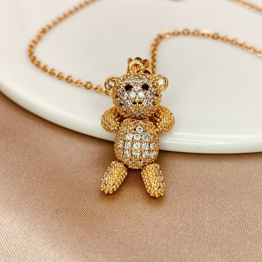 Bear Pendant Necklace - Luzy JewelryNecklaceLuzy JewelryBear Pendant Necklace - Luzy JewelryNecklaceLuzy JewelryBear Pendant Necklace18kcubic zirconianecklace118kcubic zirconianecklace2