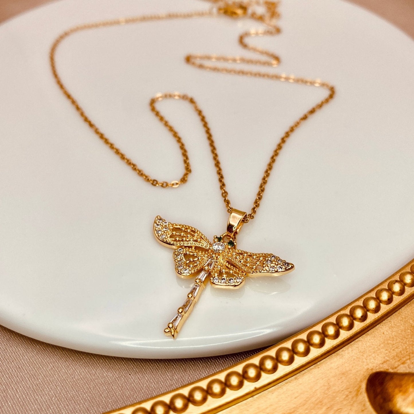 Dragonfly Necklace - Luzy JewelryNecklaceLuzy JewelryDragonfly Necklace - Luzy JewelryNecklaceLuzy JewelryDragonfly Necklace18kcubic zirconianecklace418kcubic zirconianecklace4
