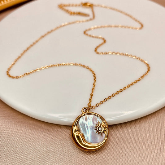 Moon and Star Necklace - Luzy JewelryNecklaceLuzy JewelryMoon and Star Necklace - Luzy JewelryNecklaceLuzy JewelryMoon and Star Necklace18kcubic zirconiamedallion118kcubic zirconiamedallion1