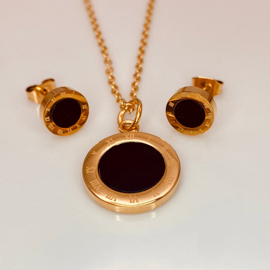 Romanus Set - Luzy JewelryEarrings, necklaceLuzy JewelryRomanus Set - Luzy JewelryEarrings, necklaceLuzy JewelryRomanus Set18kblack onyxearring218kblack onyxmatch2