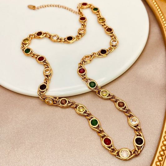 Vitrales Necklace - Luzy JewelryNecklaceLuzy JewelryVitrales Necklace - Luzy JewelryNecklaceLuzy JewelryVitrales Necklace18kCuban linknecklace118kCuban linknecklace1